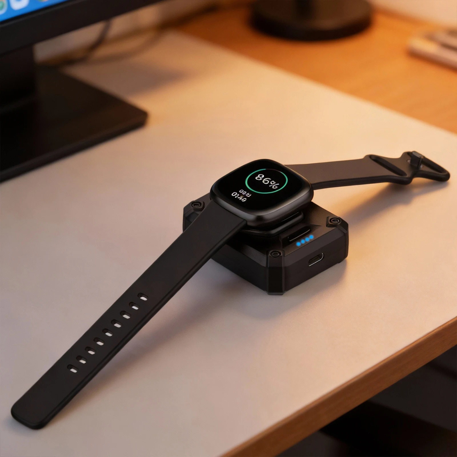 

Зарядное устройство для умных часов, зарядная док-станция для Google Pixel Watch 3/2 и Fitbit Versa 4/3, сменные аксессуары с кабелем