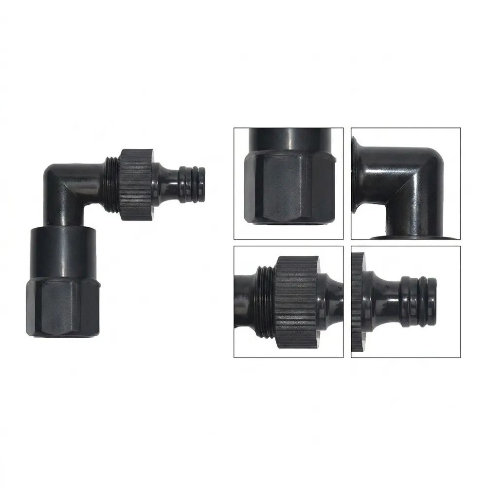 Right Angle Water Pipe Adaptor Engineered for Performance in Exposure to Sunlight Rain and Temperature Variations