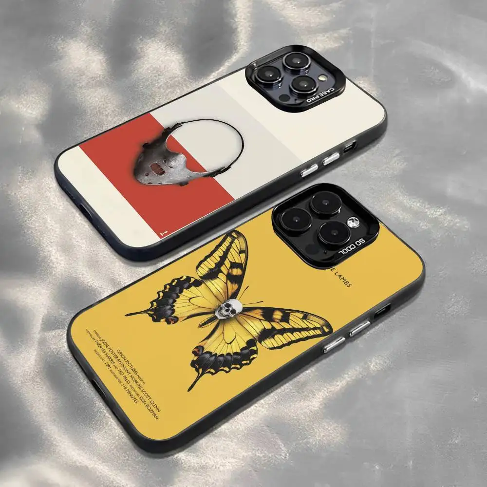 

T-The S-Silence of the Lambs Phone Case For iPhone 17,16,15,14,13,12,11 Plus,Pro Max,XS,Colorful Silver Black Cover