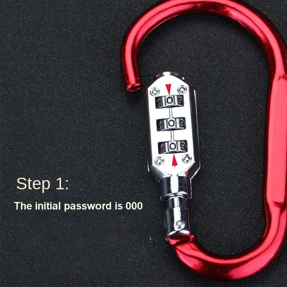 Padlock Zipper Bag Luggage Travel Lock Backpack Padlock Mountaineering Buckle Lock Customs Code Lock Combination Code Lock