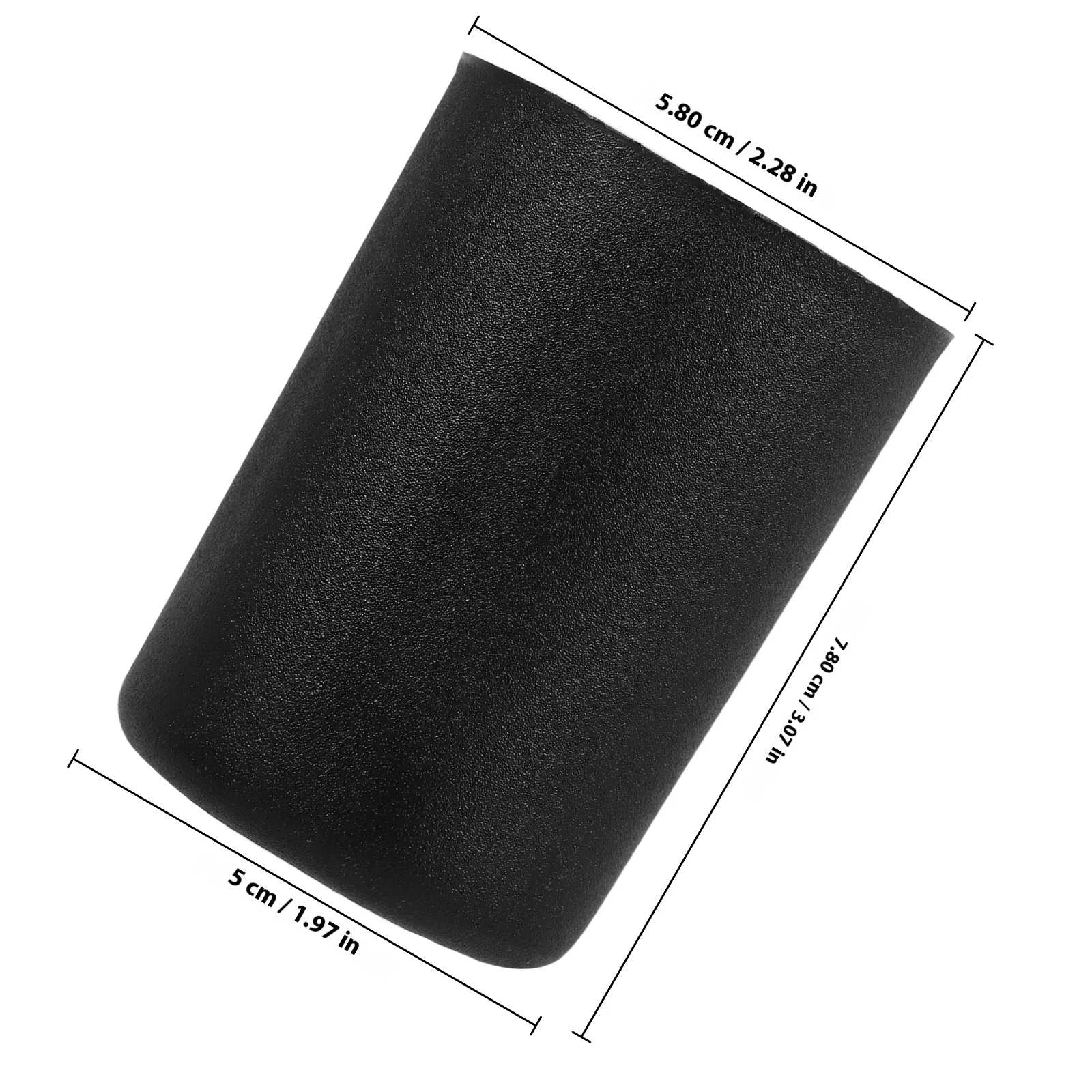 4Pcs Black Plastic Furniture Legs Round Tapered Sofa Replacement Legs for Couch Dresser Cabinet Chair Bed Coffee Table