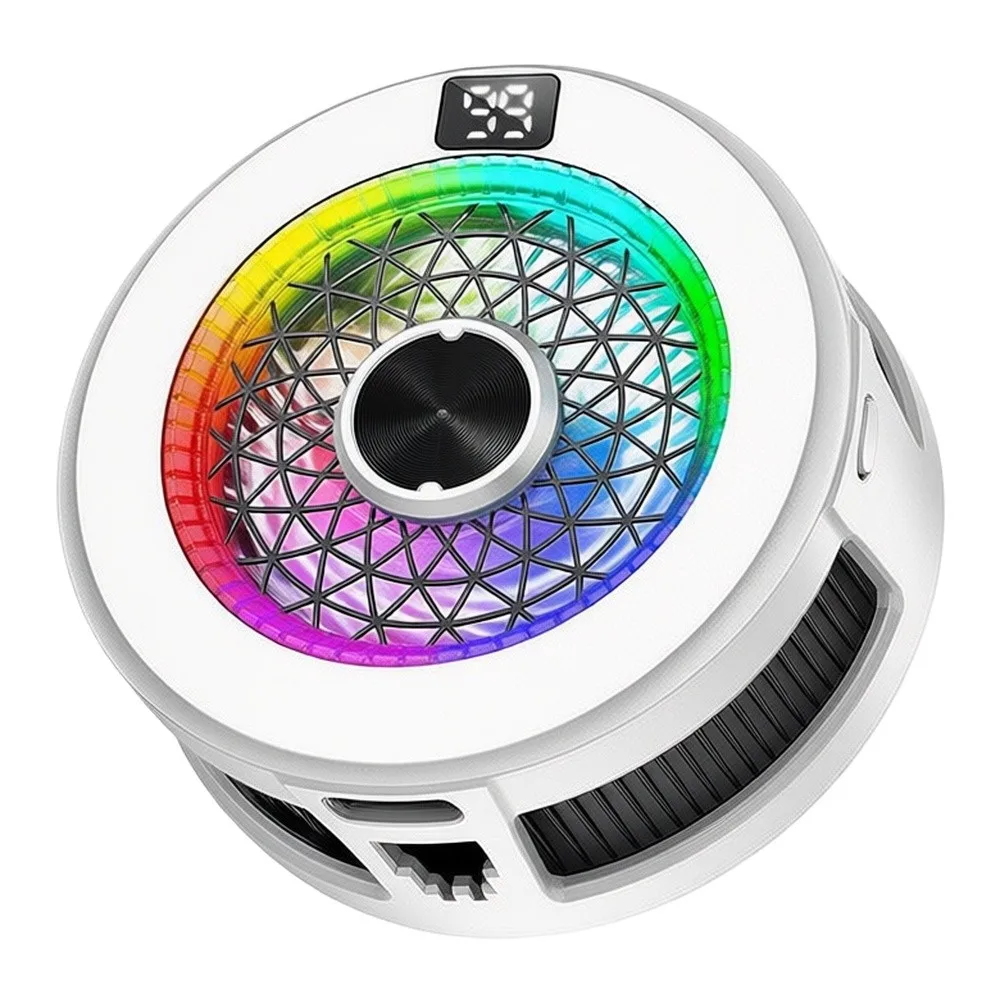 Compact 30W Magnetic Phone Cooler 61.5x61.5x25.5mm for For gaming with AI Temp Control RGB Marquee Light and 99 Speed Settings