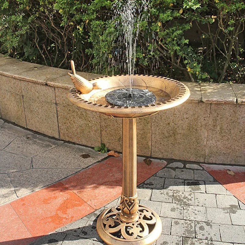 Cross-border wholesale explosion Garden Garden Bird Basin Bird Bath Outdoor Solar Fountain Bath Factory Direct Spot