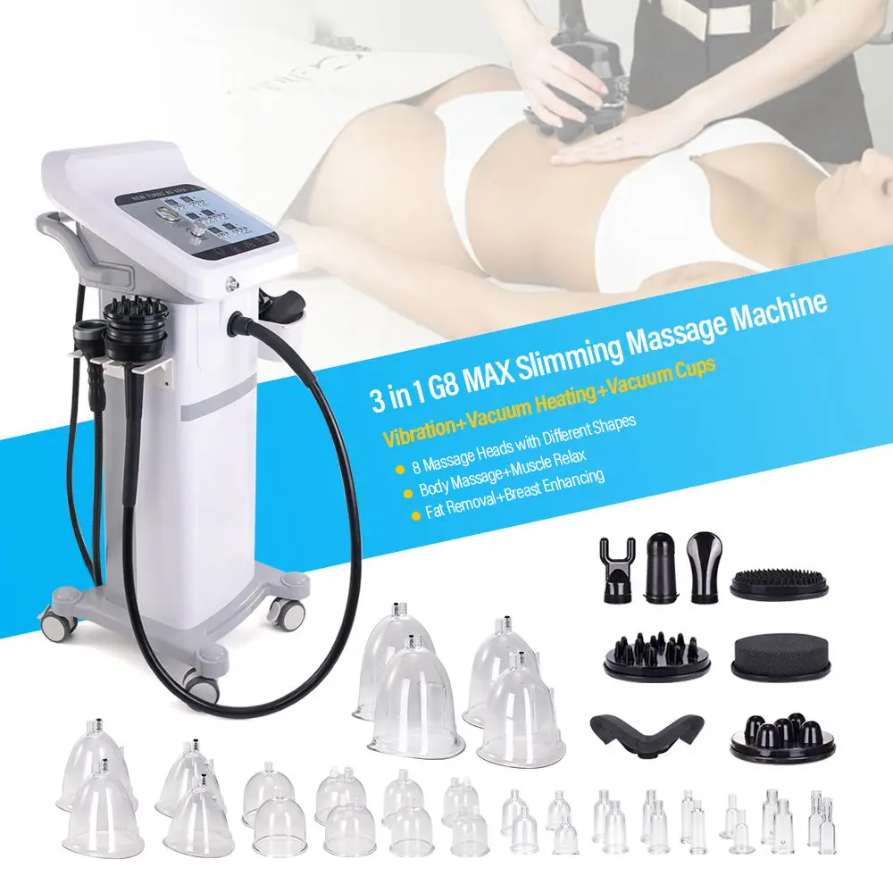 Tête de massage à vibration musculaire G8, corps saillant, ting8 G turbo, anti-cellulite, machine amincissante pour le corps, G5