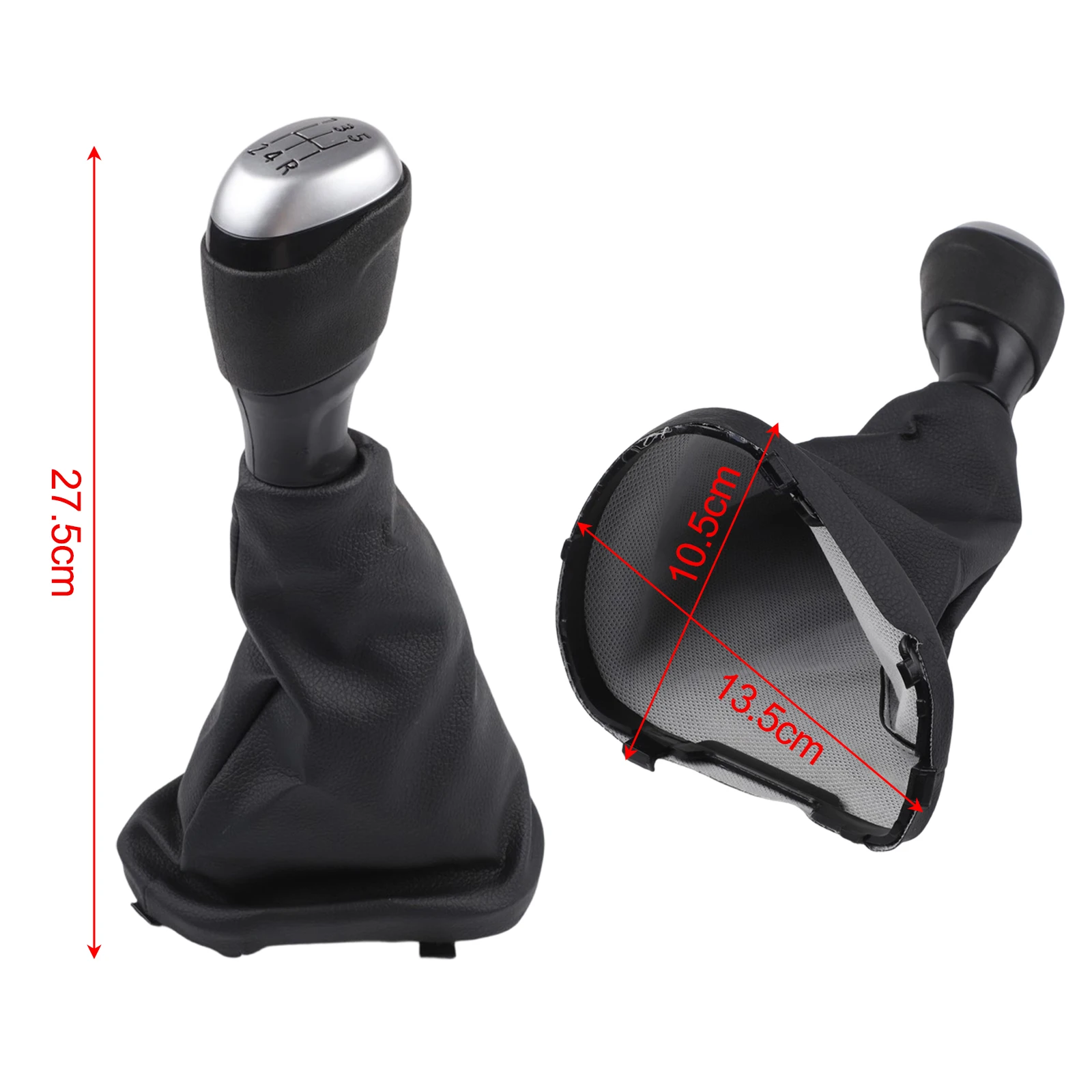 

5 Speed Shift Knob Assembly for Renault Logan II 2013 2022 Leather and Plastic Construction for Long Lasting Use