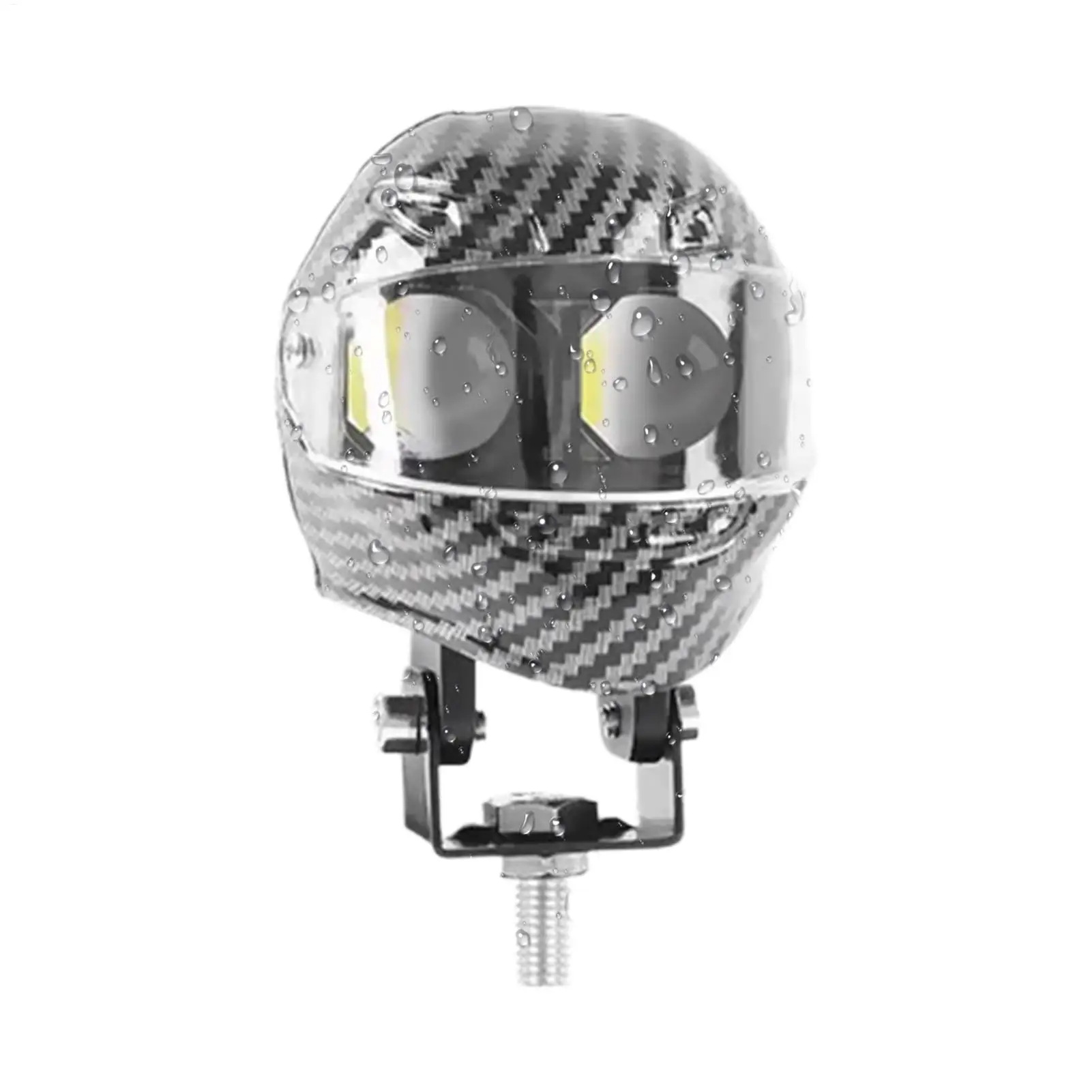 

Противотуманные фары для мотоцикла, светодиодный противотуманный фонарь в стиле мотоциклетного шлема, водонепроницаемый прожектор для мотоцикла, скутера, квадроцикла, внедорожника, грязи, улицы