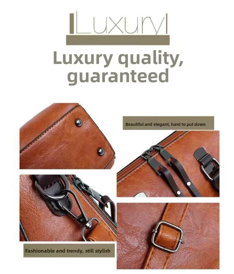 Damen-Handtaschen-Set 2026 aus PU-Leder, 4-teilig, Designer-Handtasche, Umhängetasche, Pendler-Tasche mit großer Kapazität – Detail 9