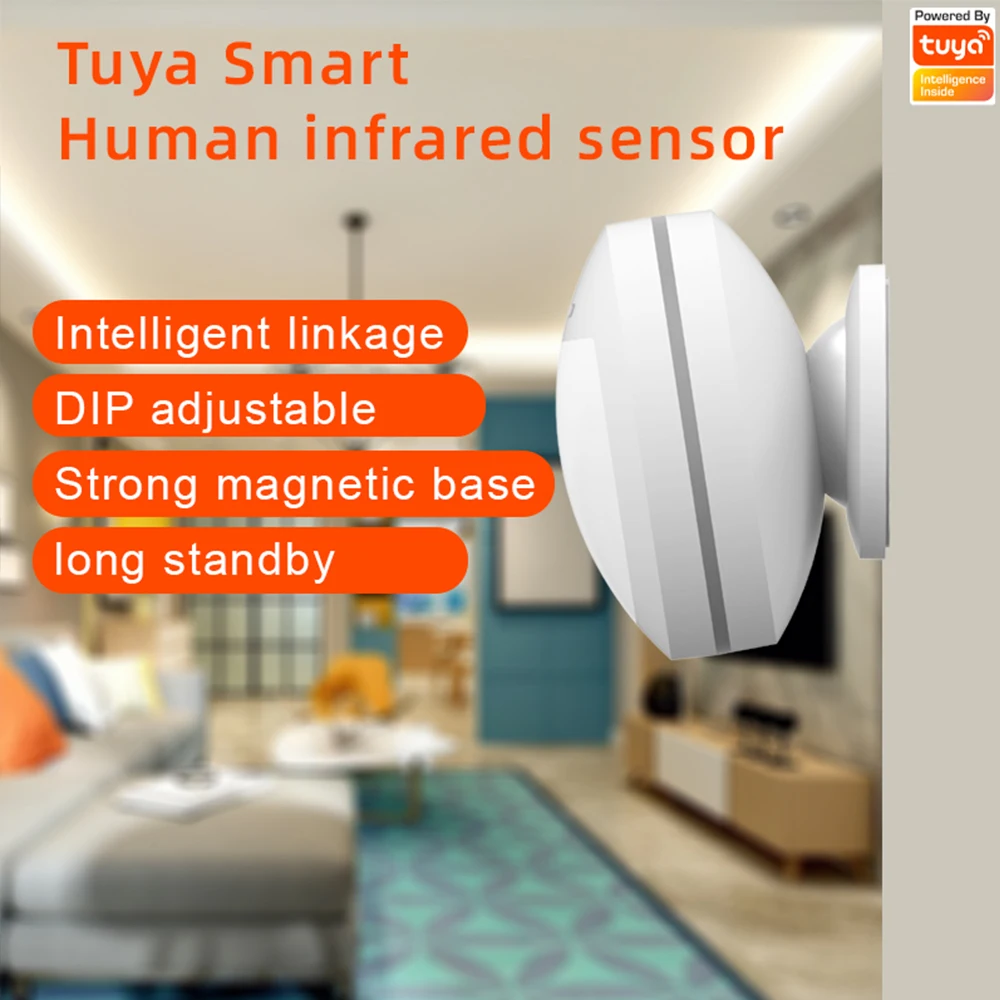 Meian Motion Sensor Infrared Detector Zigbee3.0 Alarm Security Protection System Tuya Smart Life APP Need Hub Host