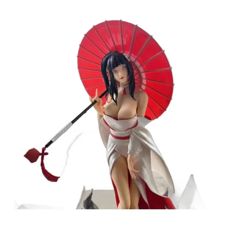 60ซม.NARUTO Figures Hyuga Hinata Action Figurine Ver. GK อะนิเมะ Action Collection PVC รูปปั้นของเล่นสําหรับของขวัญเด็ก