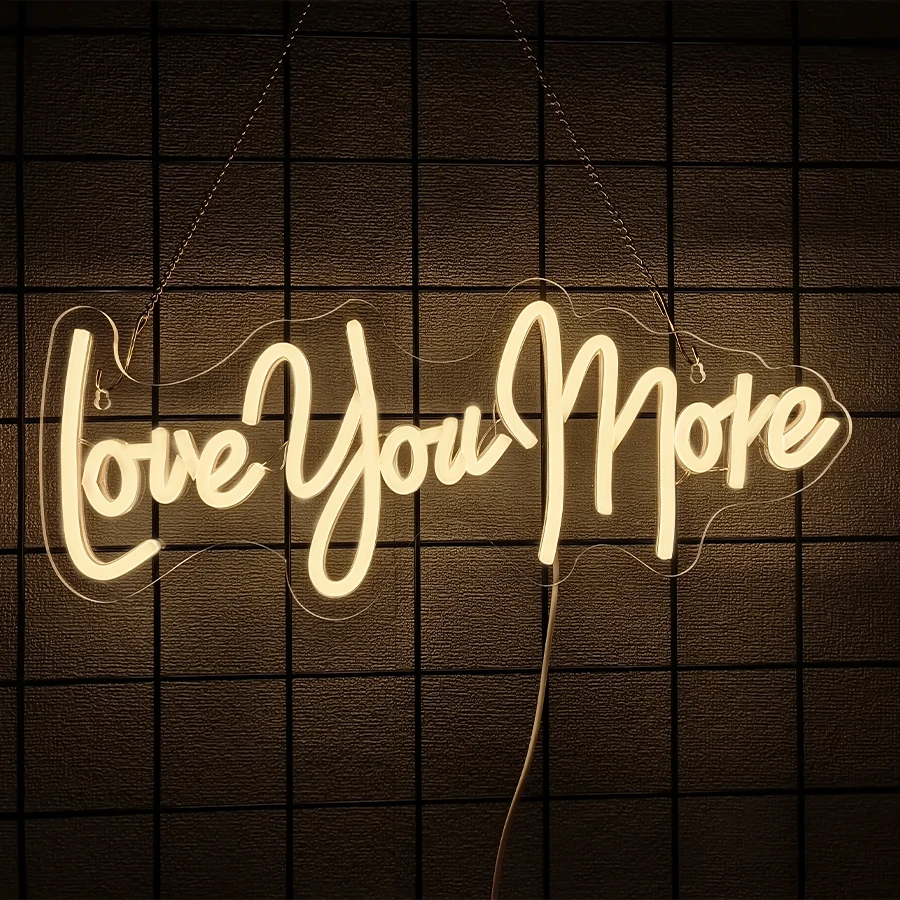 Tanda Neon Love You More untuk - Lighting Decor And More ulasan dan harga