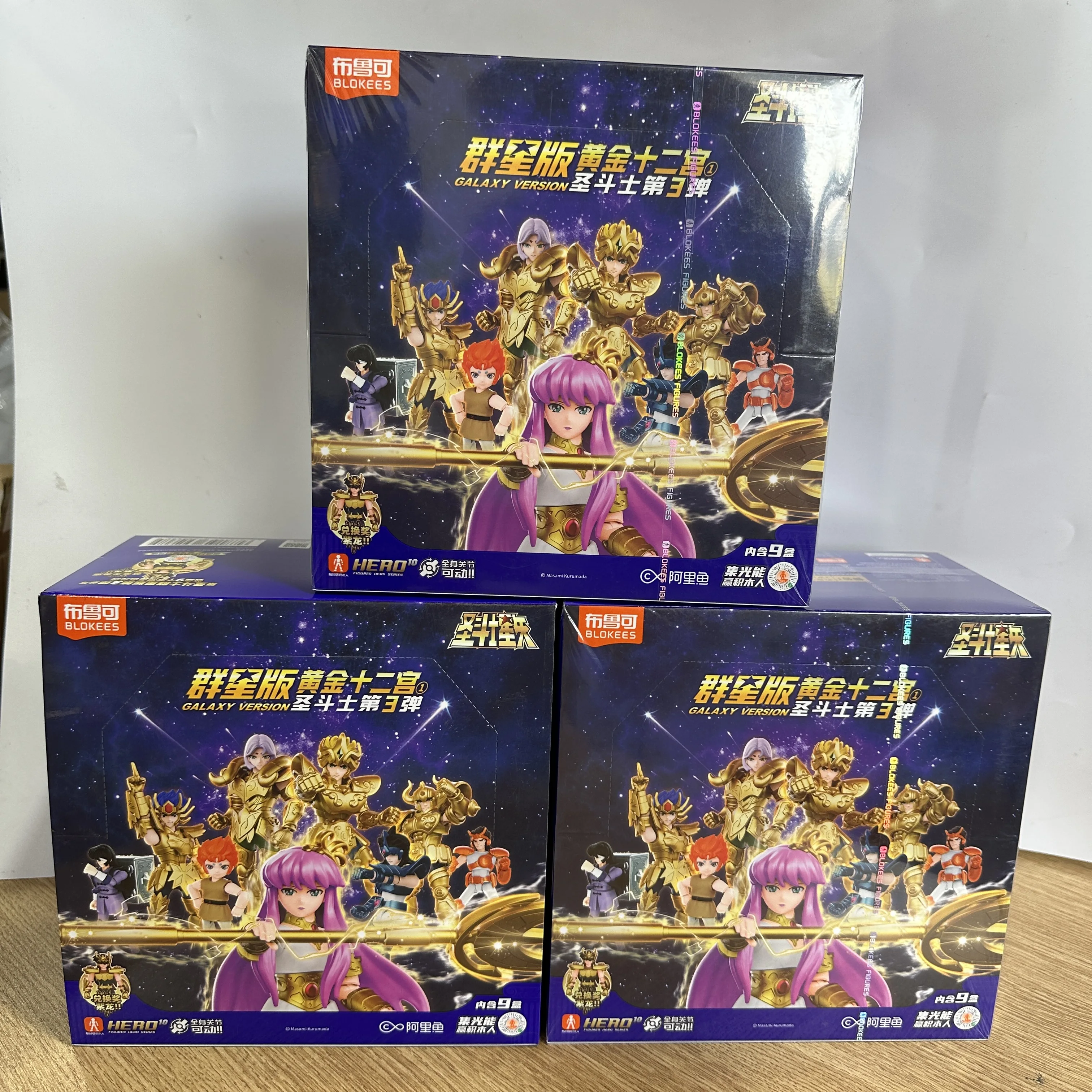

НОВЫЙ Blokees Saint Seiya Galaxy VOL.3 Golden Twelve Palaces, экшн-фигурка, глухая коробка, Афина, коллекционные игрушки на день рождения, подарки