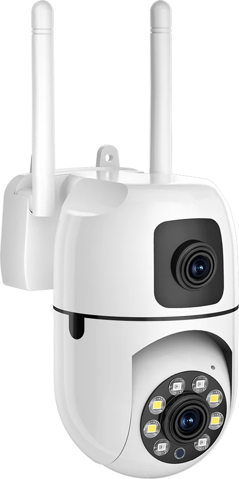 4MP  SQCOM/V380pro/V360pro  APP Dual Lens  Full Color IP Camera AI Humanoid Detection Home Security Alarm CCTV Baby Monitor