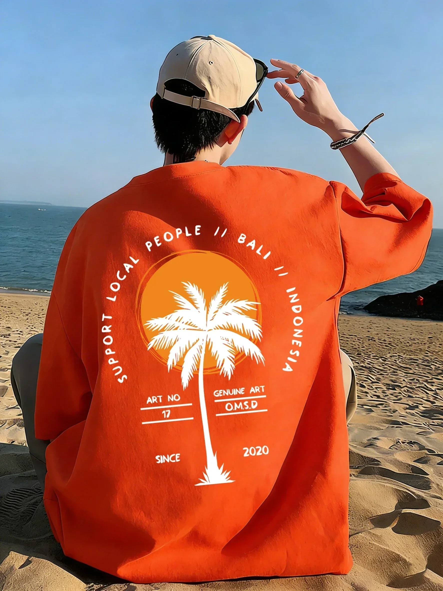 Coconut Tree Since 2020 Art Letter Print T Shirt Men Casual Loose Short Sleeve Summer Soft Clothing O-Neck Unisex Cotton Tee