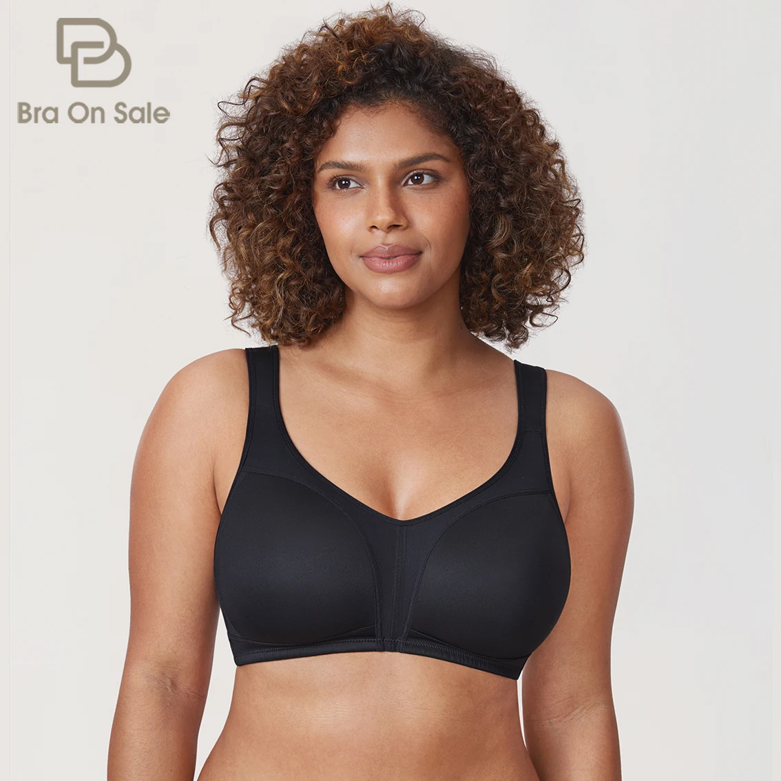 

Women's Minimizer Wireless Bra Plus Size Full Coverage Smooth Unlined No Underwire Support 34-48 B C D DD E F G