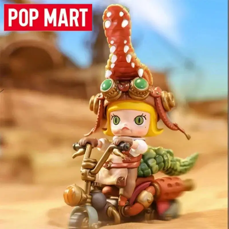 

POP MART Molly в стиле стимпанк, серия животных, локомотива, сумка для догадок, оригинальные игрушки, куклы, аниме-фигурка, настольные украшения, коллекция, подарок