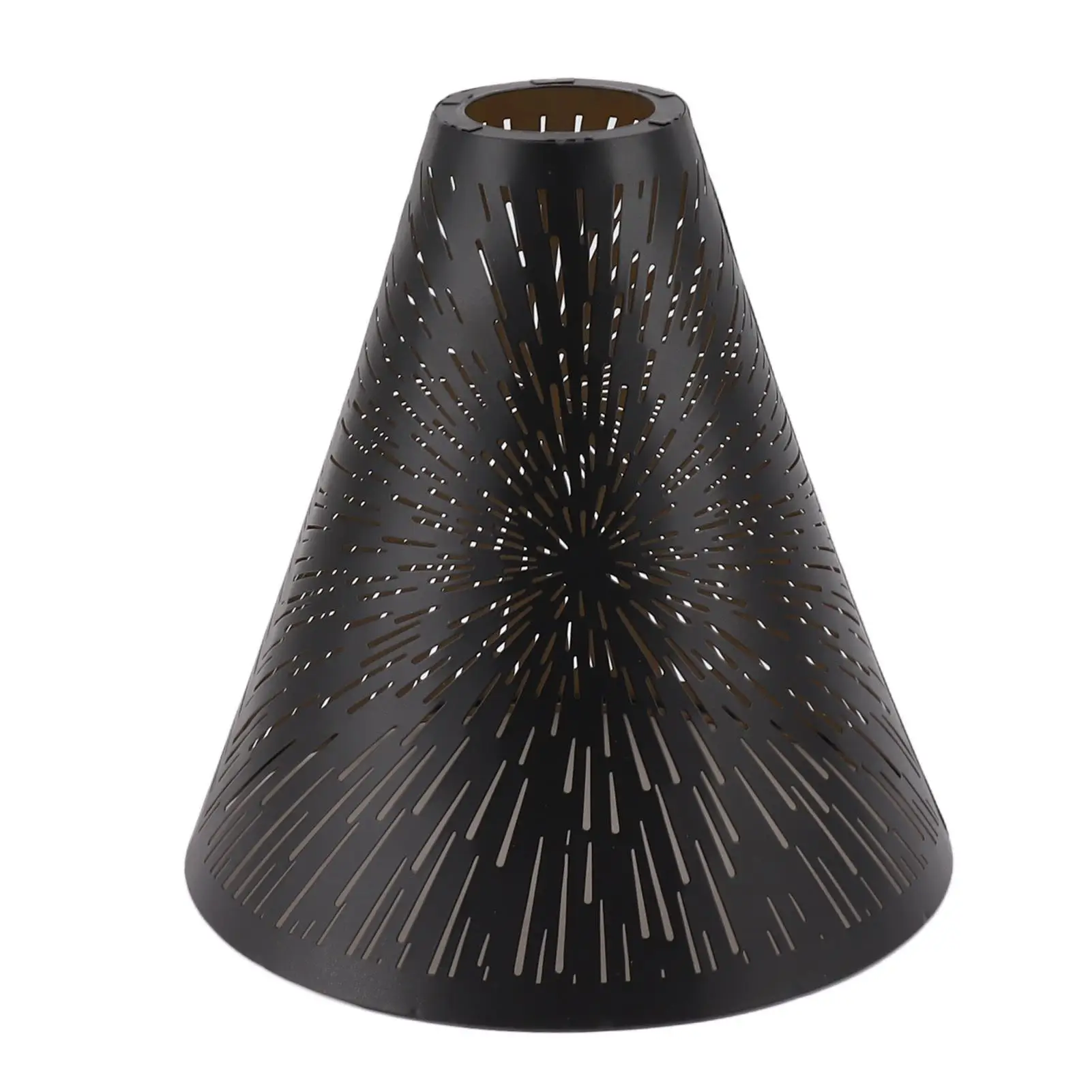 

Cut Firework Pattern Iron Lampshade Erosion Resistant Coating Easy Install for living Room Decor