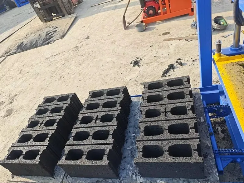 Semi-automatic Concrete Block Brick Machine Making Manual Hollow Interlocking Brick Making Machine