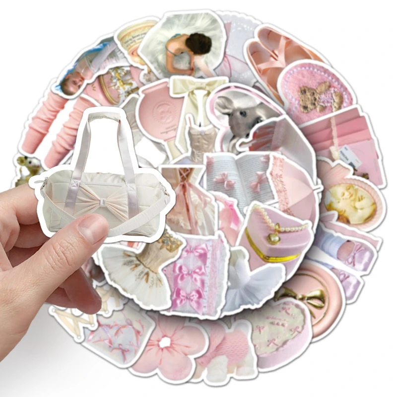 

50 шт. корейские наклейки в стиле балета, милое девичье сердце, чехол для телефона, чемодан, ноутбук, сделай сам, наклейка, журнал, декор для скрапбукинга для девочек