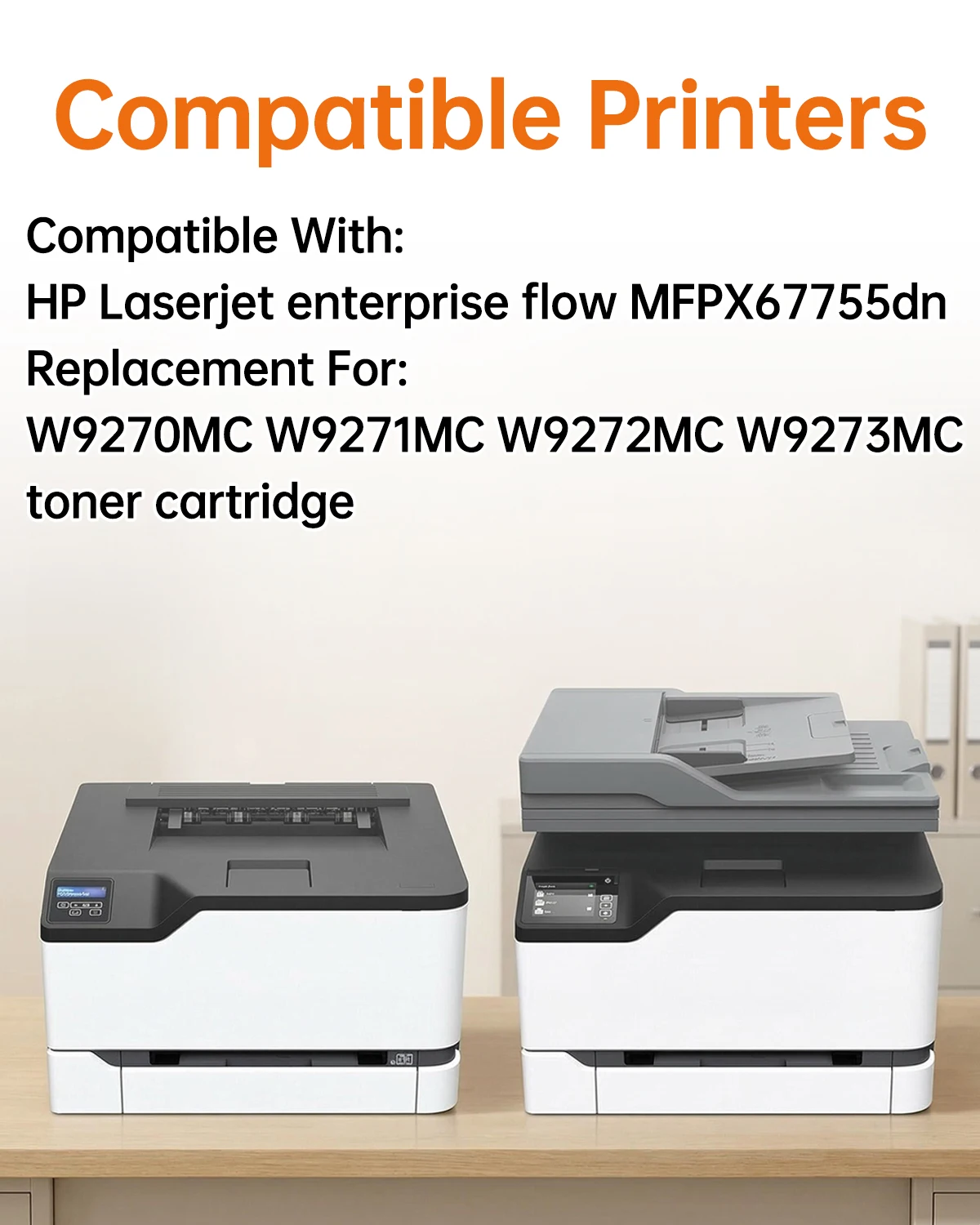 Compatible with HP W9270MC Toner Cartridge X67755DN Color Ink Cartridge MFP X677DN Toner W9271MC Drum