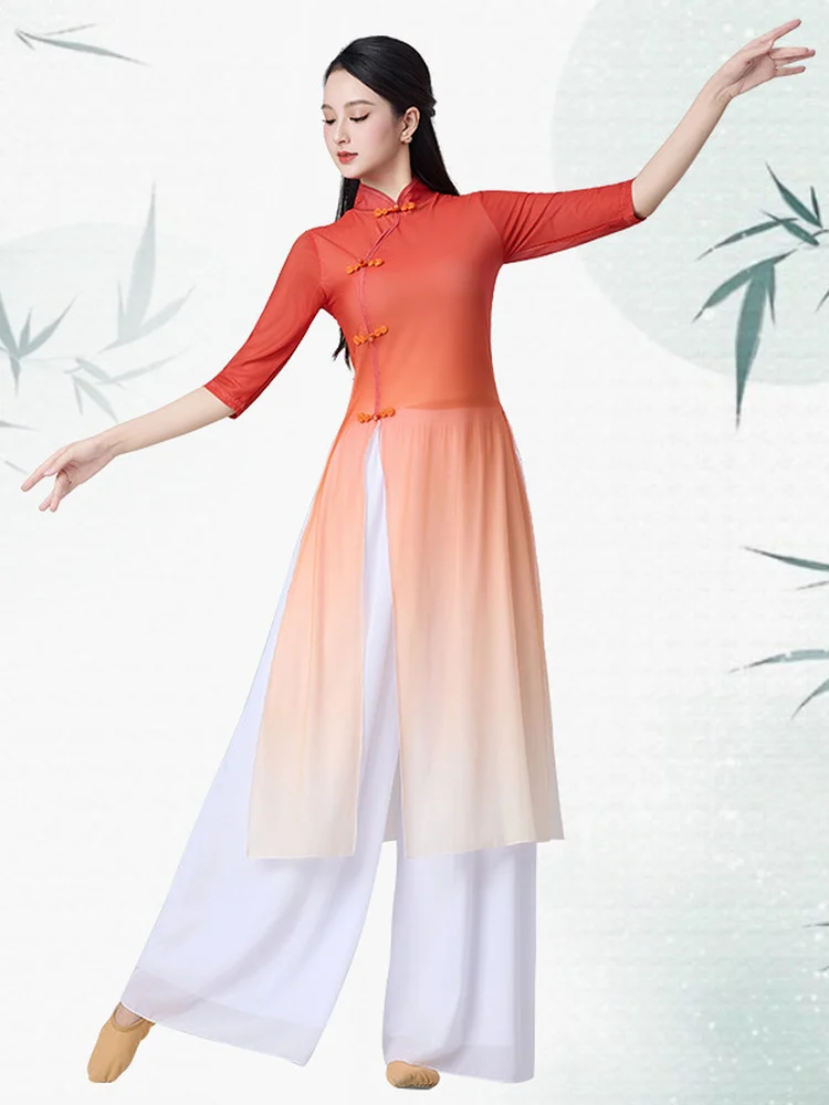classical-dance-square-dance-costume-new-version-improved-performance-costume-fan-dance-tulle-clothes-standing-coll