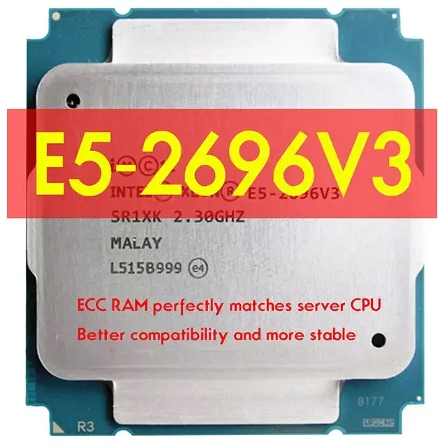 2.3GHz Sever CPU Processor LGA 2011-3 E5 2696 V3 2666 2673 2676 2678 2680 2699 2690 2686 V3 V4 CPU for Xeon E5