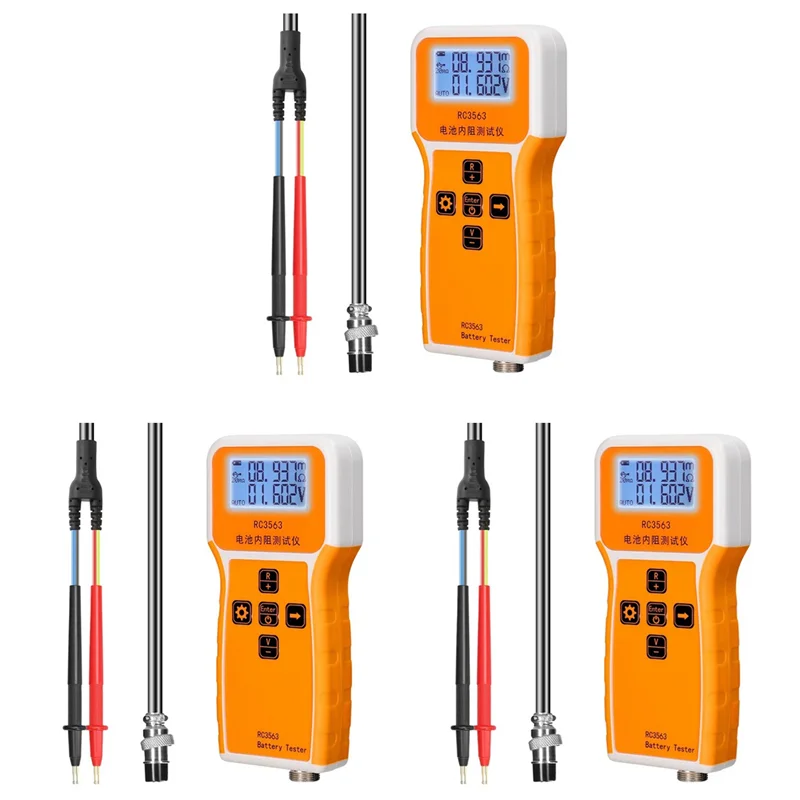 ABFY-3X RC3563 Batteriespannung Interner Widerstandstester Trithium Lithium-Eisenphosphat 18650 Batterietester, Tester Sonde