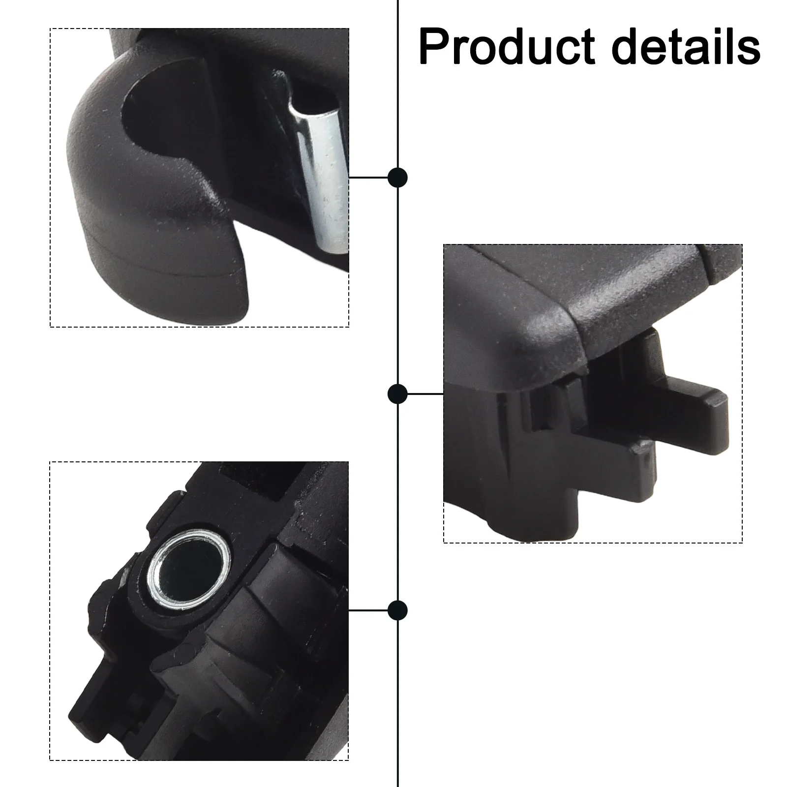 Efficiently Designed Black Sun Visor Gray Clip Hook made for Macan vehicles built between the years of 2015 and 2021