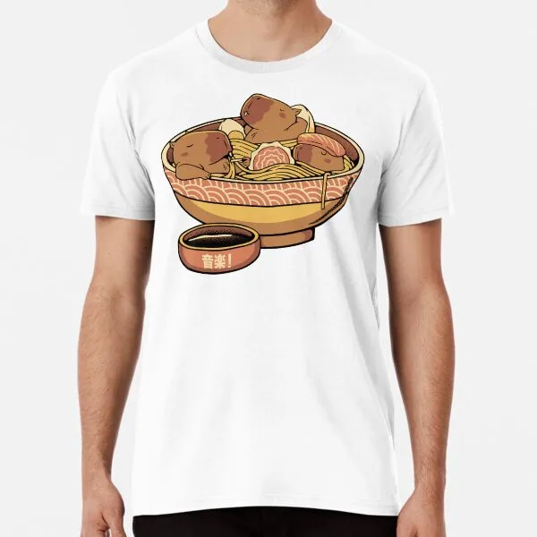 Capybara Cute Ramen Yellow by Tobe Fonseca T-Shirt S-5XL Best T-Shirt