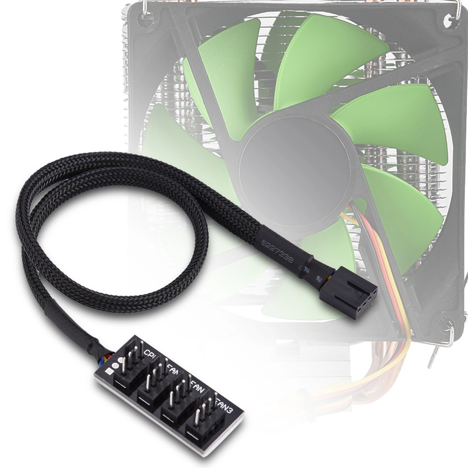 4-Pin CPU Cable 4-Pin Cable Extender 4-Pin Computer CPU/Case Fan Power Multi Splitter Connector Cable Adapter 4-Pin Power Cable