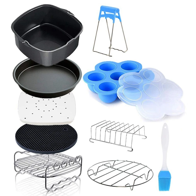 Promotion!Air Fryer Accessories Compatible For  Air Fryer, COSORI And Deluxe Deep Fryer Accessories Set Of 12-6.5