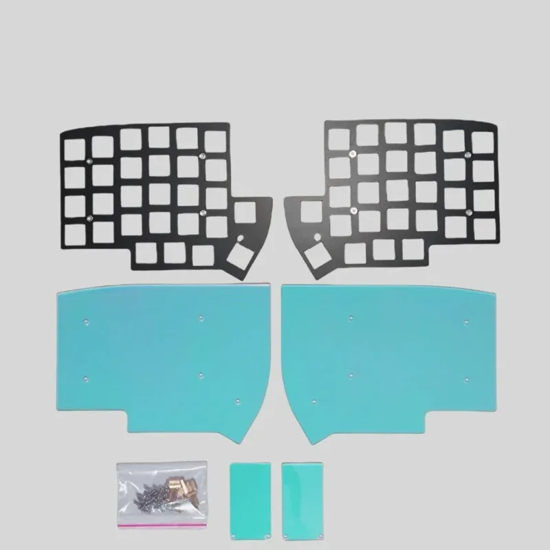 Lily58 Sandwich Case for Keyboard Custom Lily 58 Split Keyboard Shell FR4 Positioning Board Keyboard Accessories for MX Switch