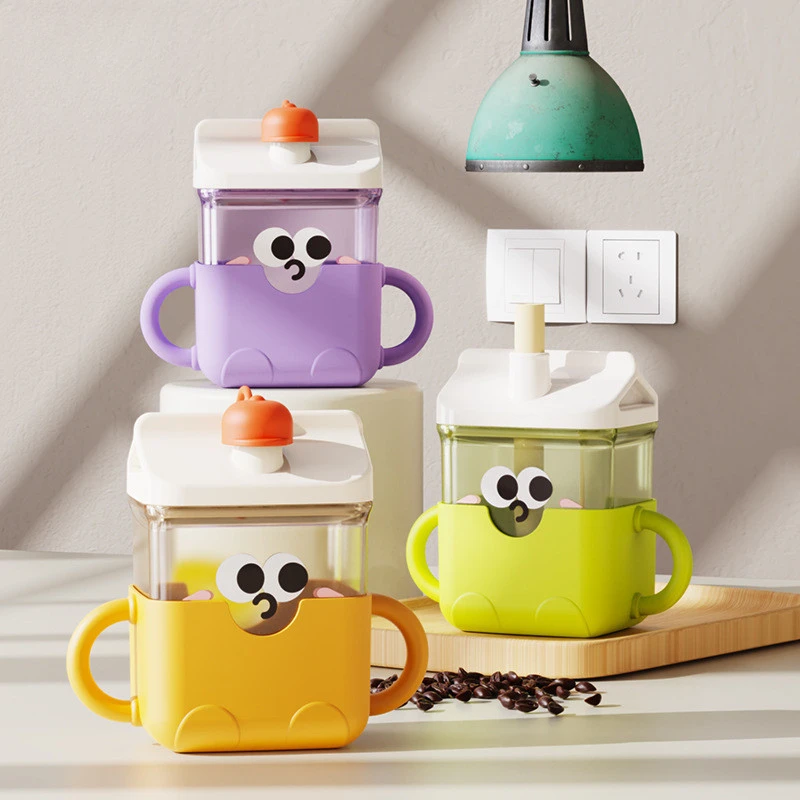 

Обучающая чашка для напитков детская чашка из соломы детская чашка для молока с ручкой герметичная и противоударная