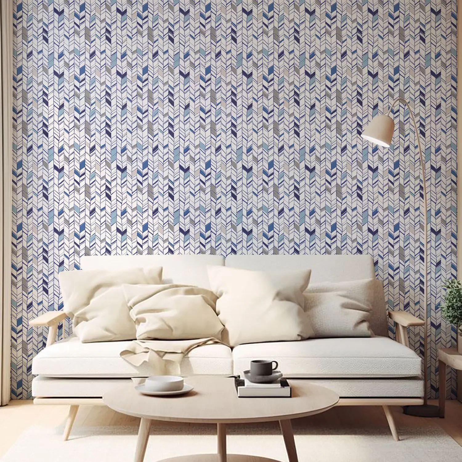 Peel & Stick Herringbone Wallpaper Pvc Self Adhesive Waterproof Geometric Design Wallpaper for Kitchen Cabinet Decor