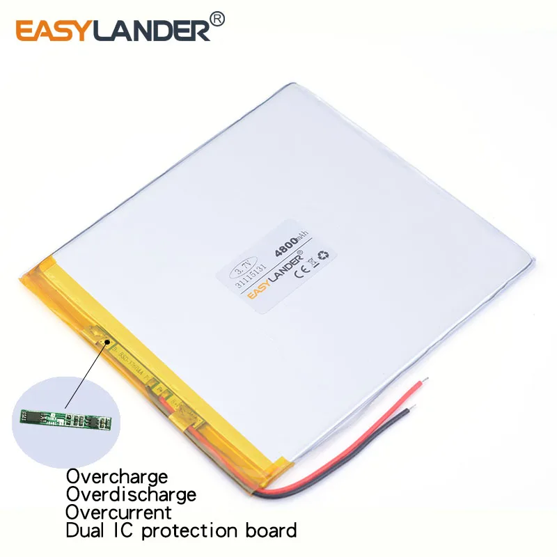 z.SHV 31115131   4800 mAh wiederaufladbarer Lithium-Li-Ionen-Li-Polymer-Akku für Gemei G6T, VI40 Dual Core, A11 Quad-Core, Tablet-PC