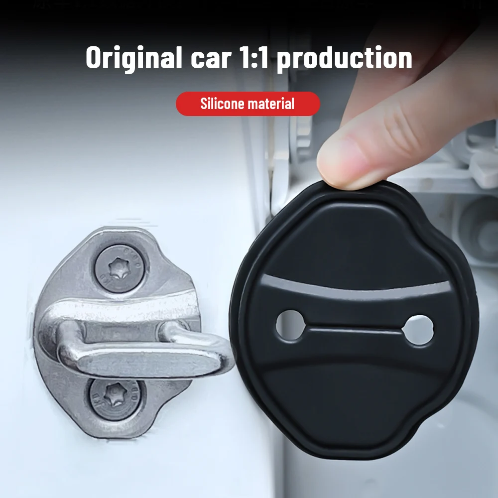 قفل باب السيارة سيليكون مشبك حامي غطاء لسيارات BMW X1 U11 U12 2022 2023 2024 2025 مزلاج باب السيارة المضادة للتصادم اكسسوارات