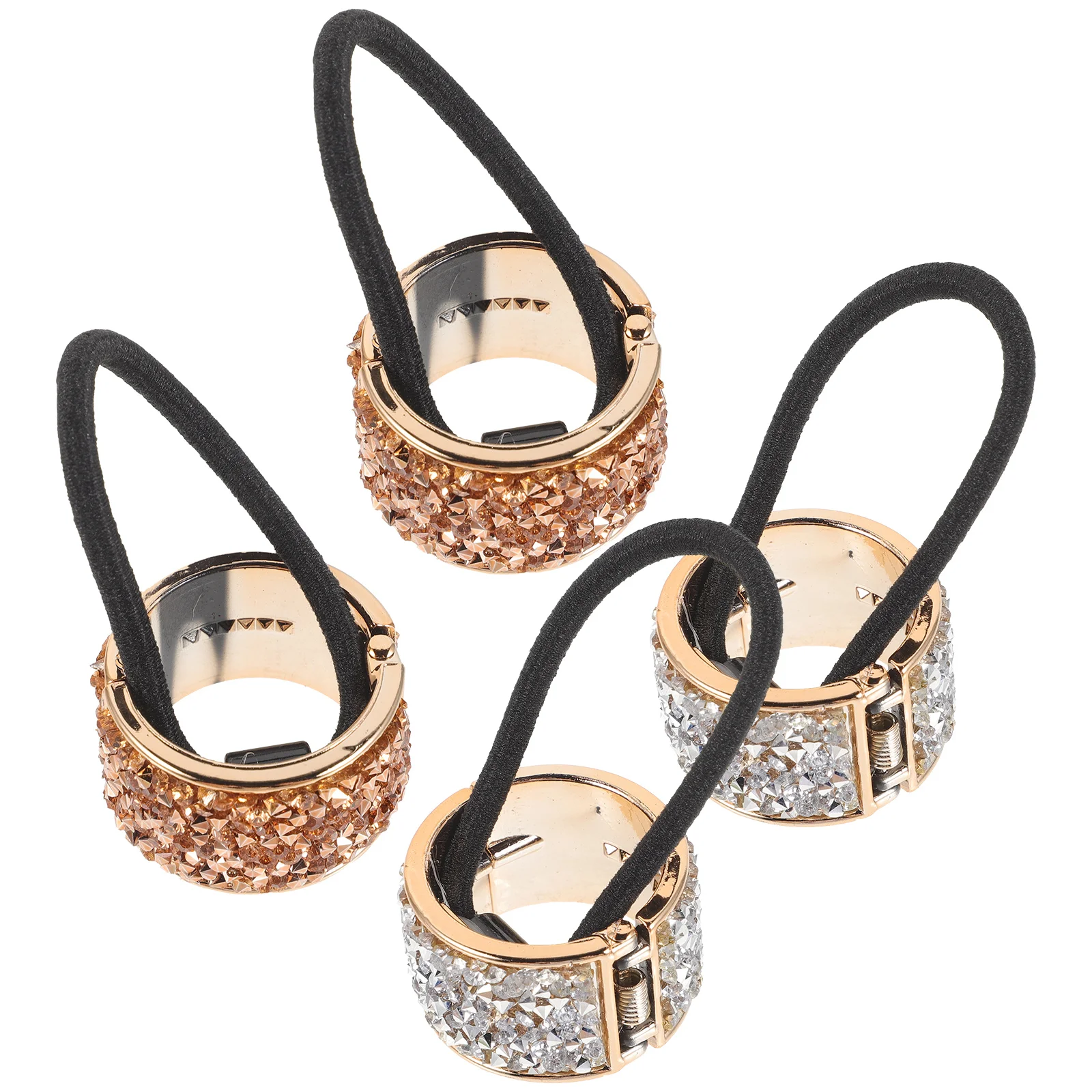 

4 Pcs Fashion Hair Tie Ribbon European and American Ponytail Buckle Ties Accessory Ribbons