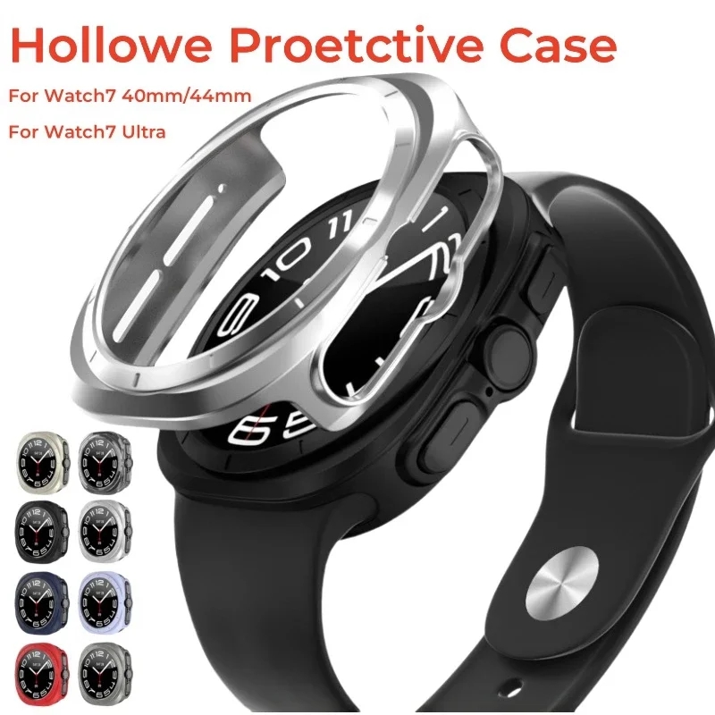 

Hard PC Case for Samsung Galaxy Watch 7 Ultra 47mm Hollow Bumper Shell for galaxy watch7 Protective cases