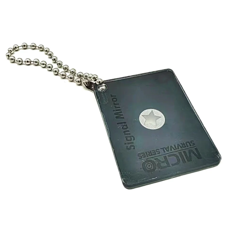 Survivre en plein air Signal réfléchissant miroir sauvetage d'urgence multifonction outils de survie en plein air dispositif randonnée Camping