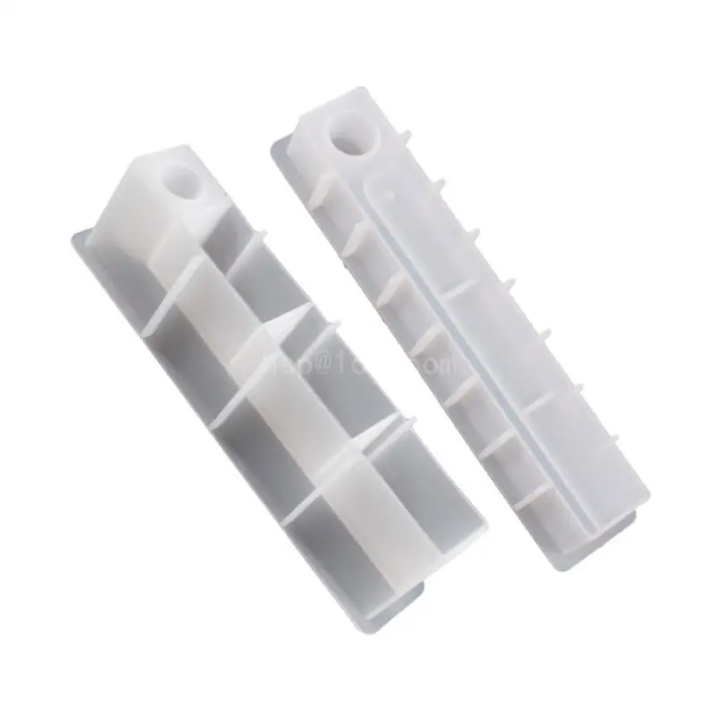 DIY Silicone Incenses Insert Holder Mould Handmade Rectangular Mirror Candlestick Mold for Blessing Ceremony