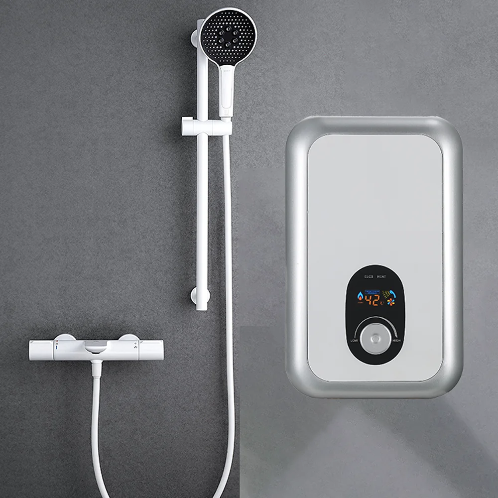 220V 5.5KW Touch Button Wall Mounted IPX4 High Efficiency Fast Heating Instant Water Heater Tankless Electric Water Heater