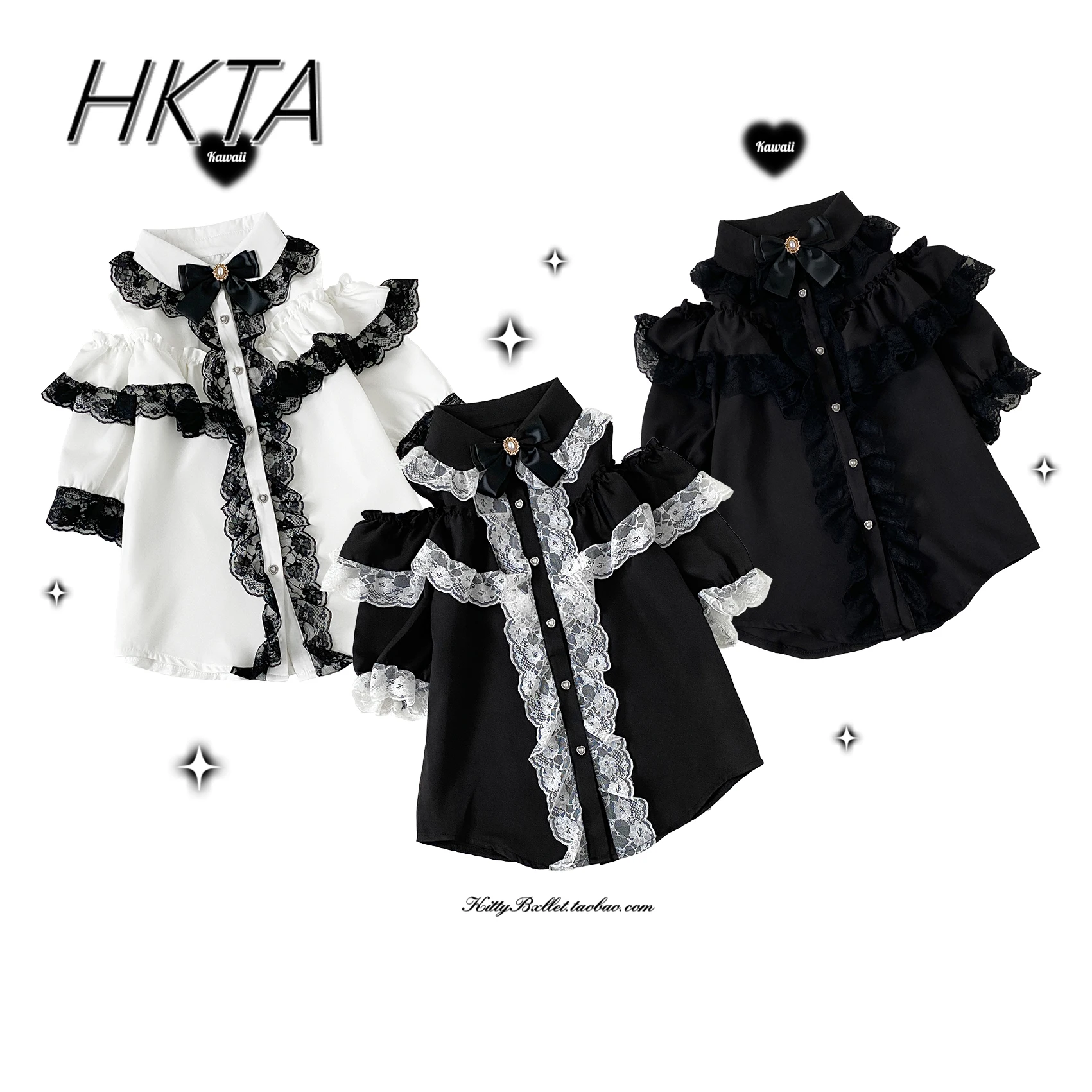 ญี่ปุ่น Lolita หวานน่ารักไหล่แขนสั้นเสื้อโปโลสีขาวเสื้อผู้หญิง Mine ลูกไม้เย็บ Hollow Bow เสื้อด้านบน