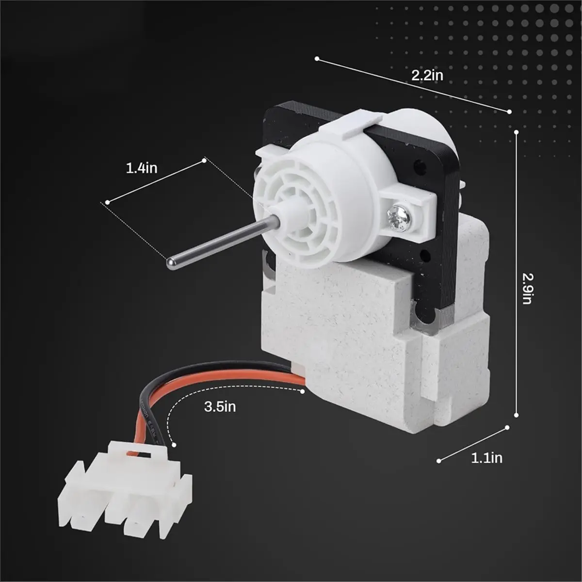 T859C◐◆◀♥Refrigerator Evaporator Fan Motor for Replaces FDQC18EL4F 242077701 5304514392 A03788604 【Buy Now】