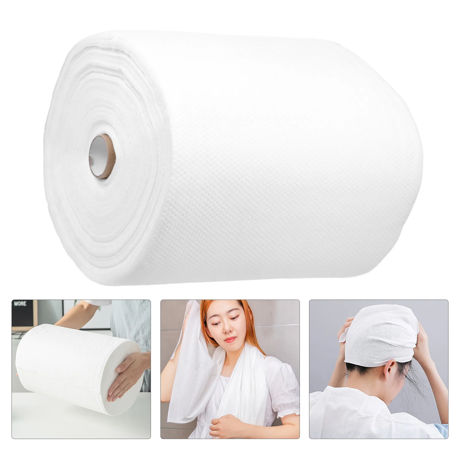 

1 Roll 30X65Cm Disposable Paper Towels Multifunctional Water Absorbent Soft Towel For Beauty Salon Spa Household Wet Dry Use