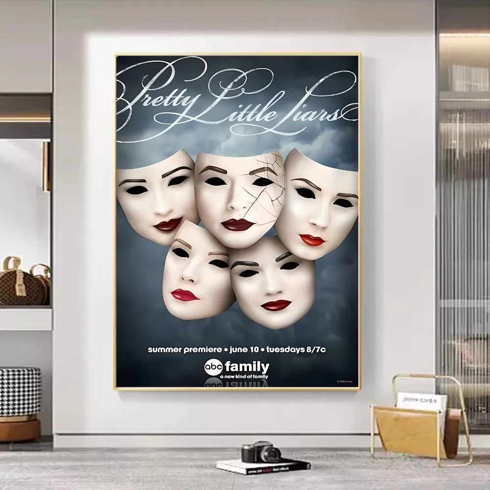 Pretty Little Liars Classic Movie poster adesivo di carta impermeabile Coffee House Bar Decor Art Wall Stickers