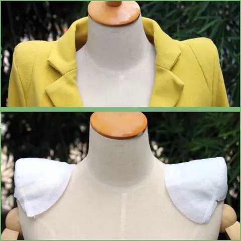 1pair 5cm Thickness Soft Shoulder Pads Encryption High Pads Foam Shoulder Pads for Blazer T-shirt Clothes Sewing Accessories