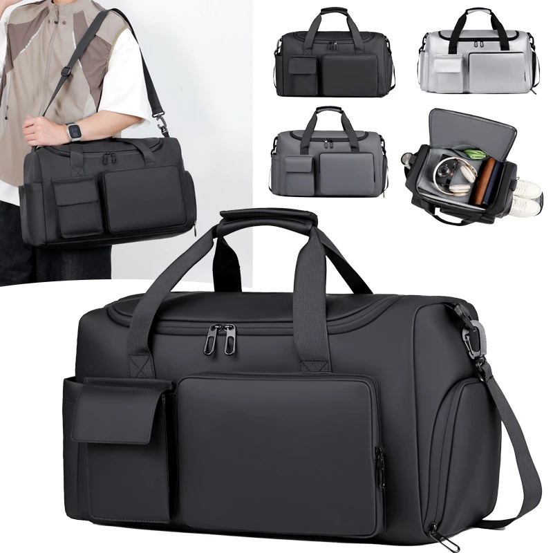 

Сумки для йоги, тренажерного зала и фитнеса, сухая и влажная обувь, карманная дорожная сумка через плечо для кемпинга, спортивная сумка через плечо для занятий спортом на открытом воздухе, плавание, тренировка для хранения, мужская дорожка