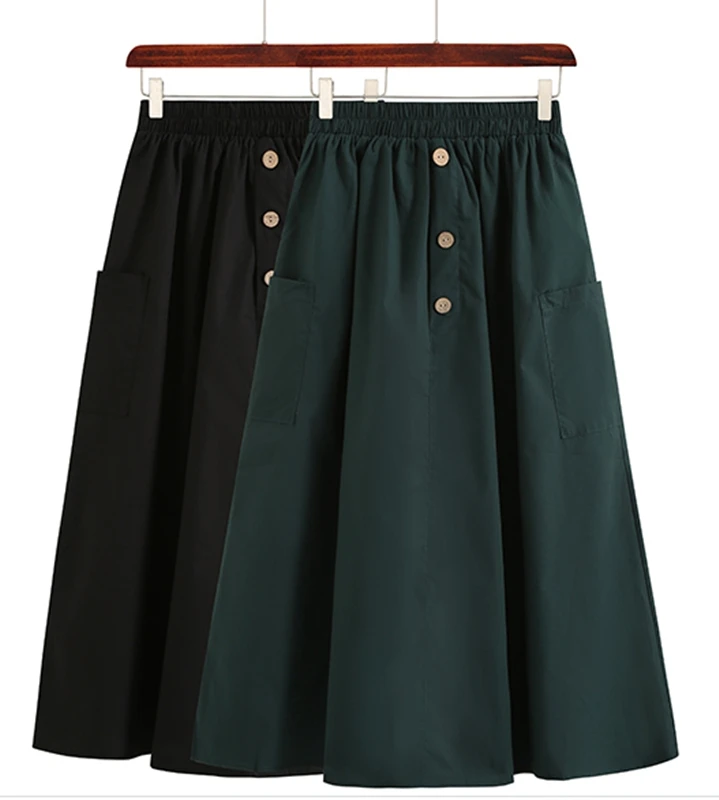 

Women's casual skirt with high waist drape thin spring and summer new style, all-around solid color long skirt