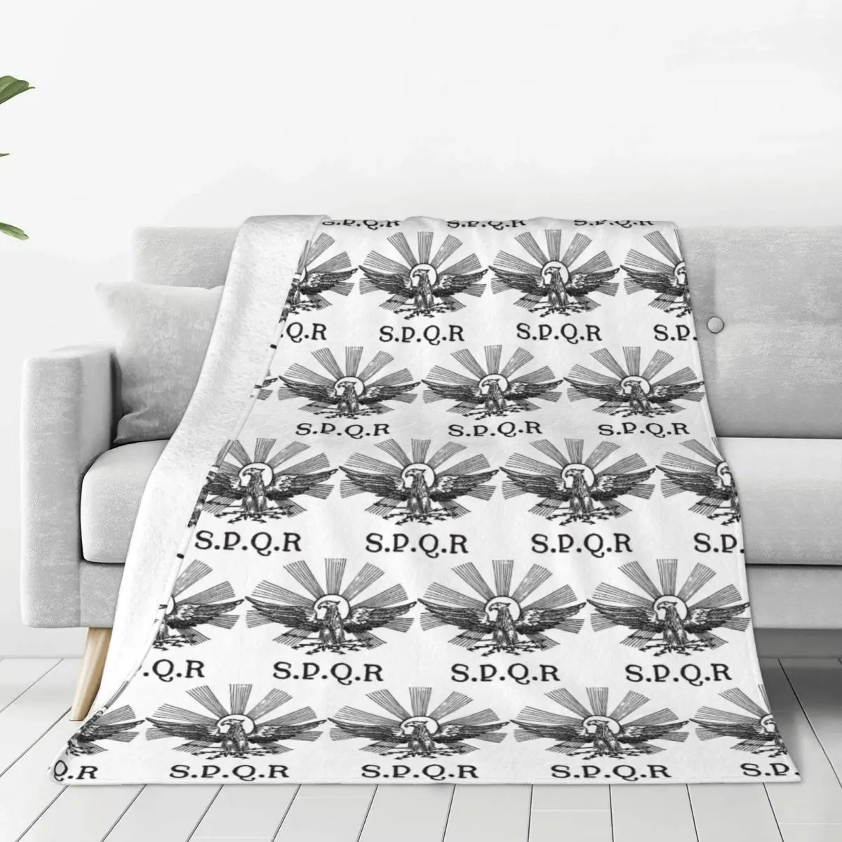 

Rome SPQR Roman Blanket Soft Warm Flannel Throw Blanket Bedding for Bed Living room Picnic Travel Home Sofa