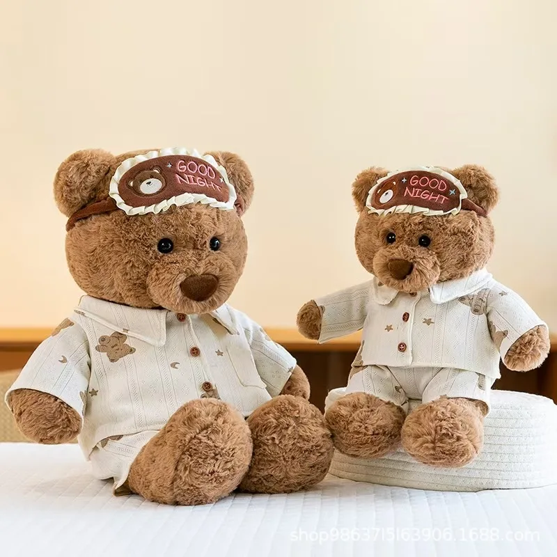 

Cute pajamas bear plush toy Ryan bear teddy bear christmas gift cake bear doll