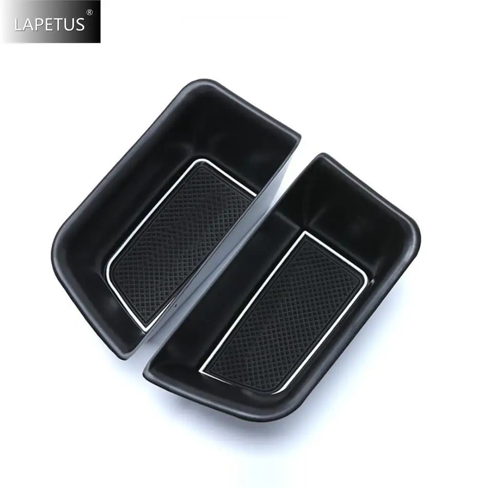 Fit For Porsche Macan 2014 - 2023 Inner Door Handle Armrest Container Holder Tray Storage Box Organizer Accessories Car Styling